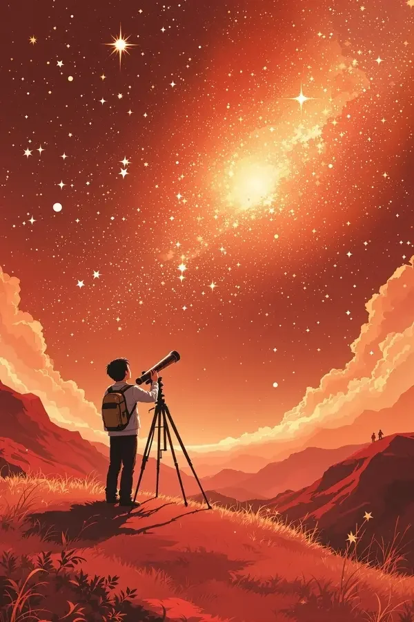 星轨之下 - 短剧魔改在线在线观看 星轨之下短剧封面:天文台与旋涡星系